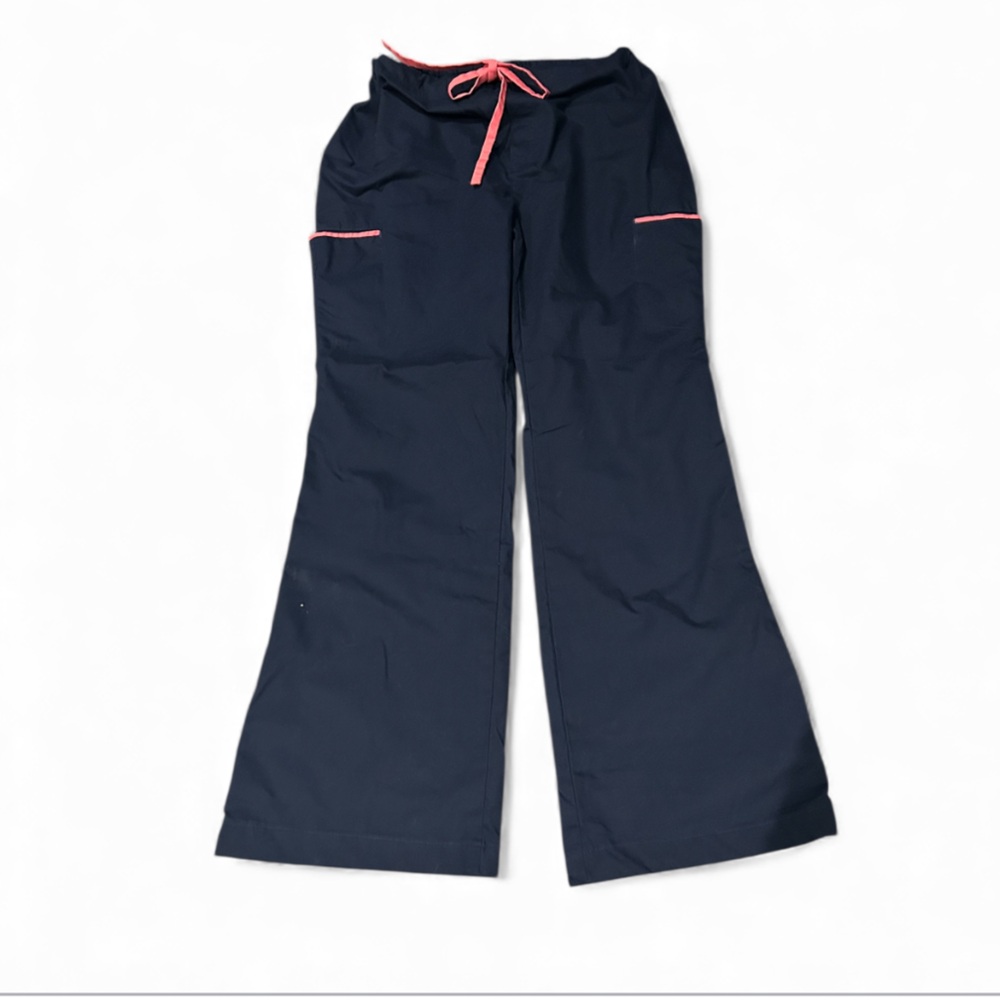 Scrubs Navy Pants with Pink Accents size XS